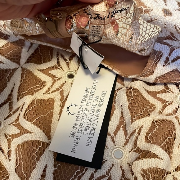 For Love & Lemons NWT Metz Star Lace Long Sleeve Dress Size Large - Picture 2 of 6